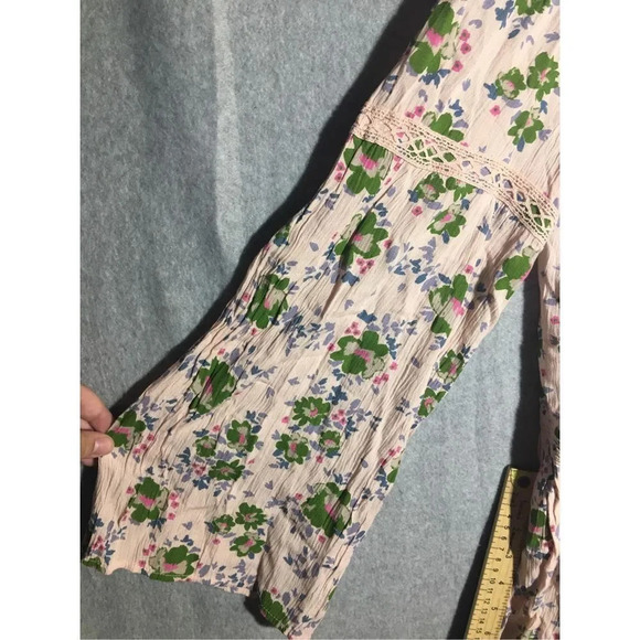 Womens Matilda Jane Dress Pink Floral Lace Detailing Romantic Spring Summer - Picture 5 of 5